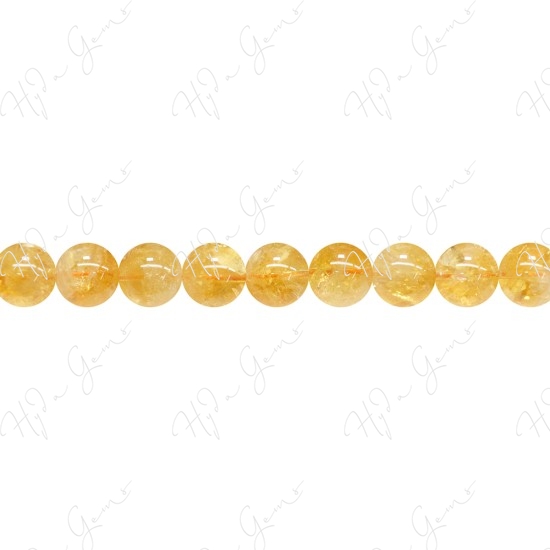 Citrine Round Beads (A1)