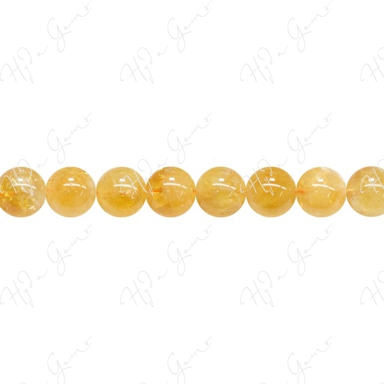 Citrine Round Beads (A1)