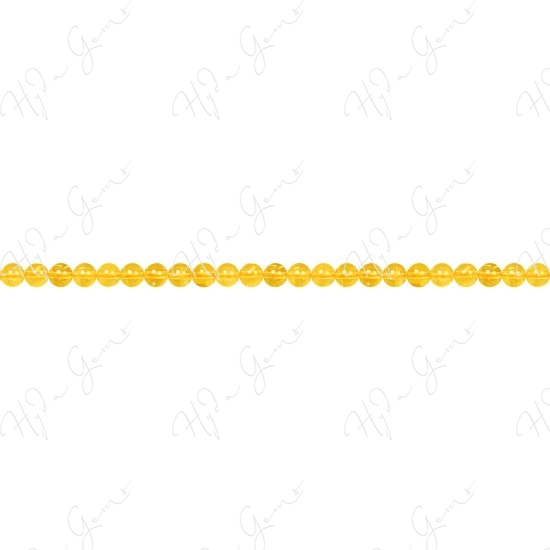 Citrine Round Beads (A+)