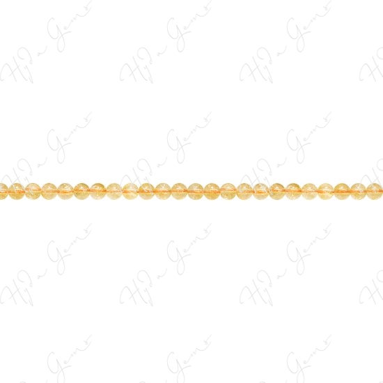 Citrine Round Beads (A-)