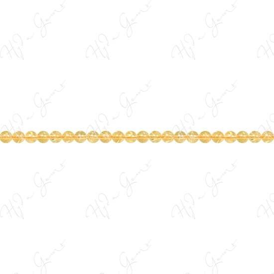 Citrine Round Beads (A)