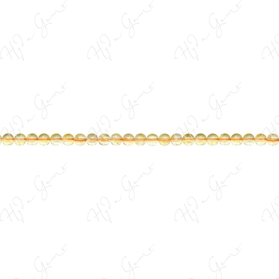 Citrine Round Beads (AB+)