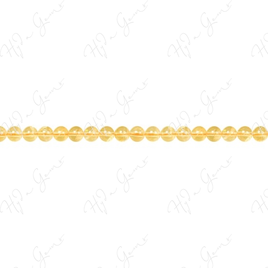 Citrine Round Beads (A)