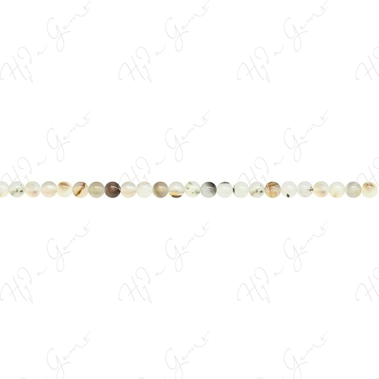 Madagascar Ocean Chalcedony Round Beads