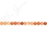 Orange Chalcedony Round Beads