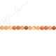 Orange Chalcedony Round Beads