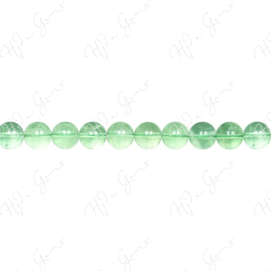 Green Fluorite Round Beads