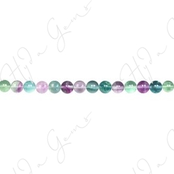 Rainbow Fluorite Round Beads