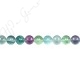 Rainbow Fluorite Round Beads