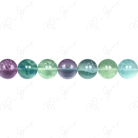 Rainbow Fluorite Round Beads