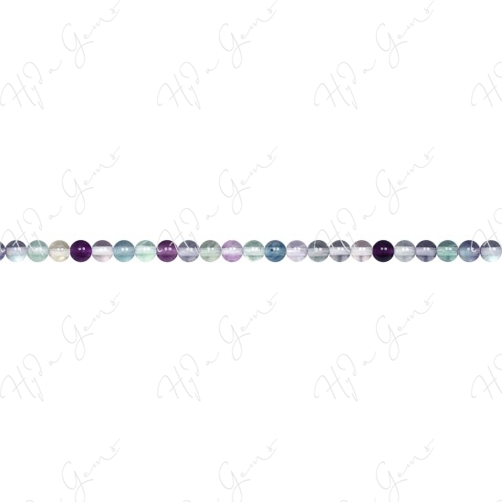 Rainbow Fluorite Round Beads