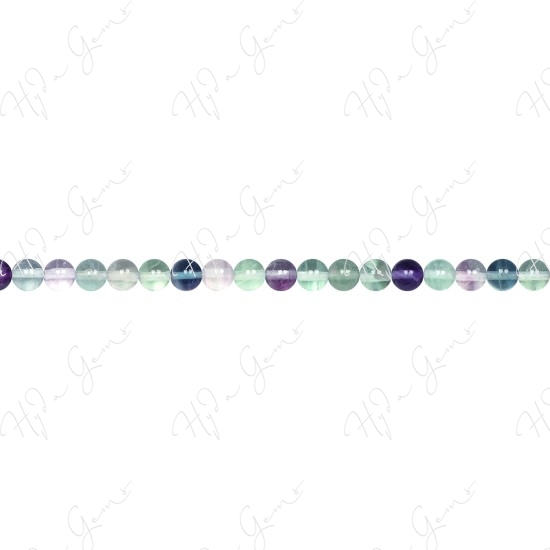 Rainbow Fluorite Round Beads