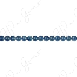 Blue Fluorite Round Beads