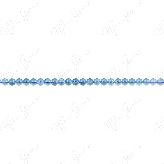 Blue Fluorite Round Beads