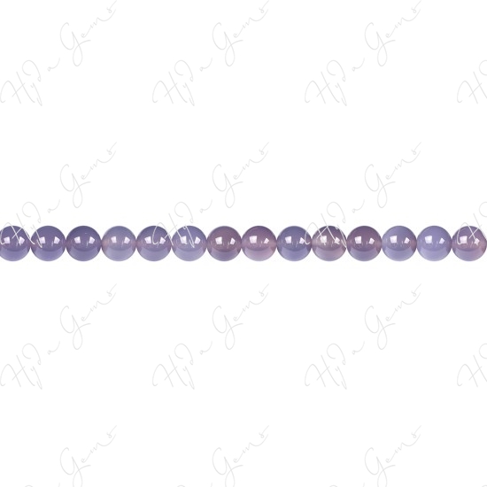 Grey Agate Round Beads