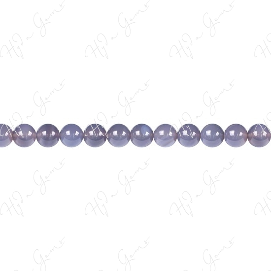 Grey Agate Round Beads