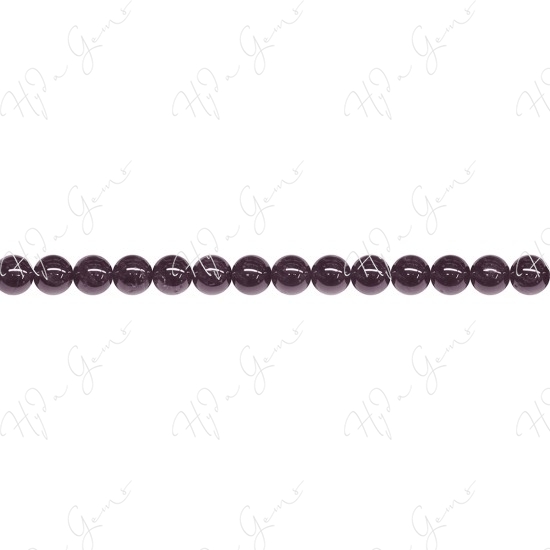 Garnet Round Beads (2A)