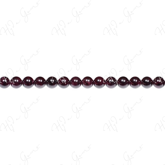 Garnet Round Beads (A-)