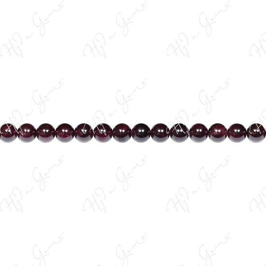 Garnet Round Beads (A)