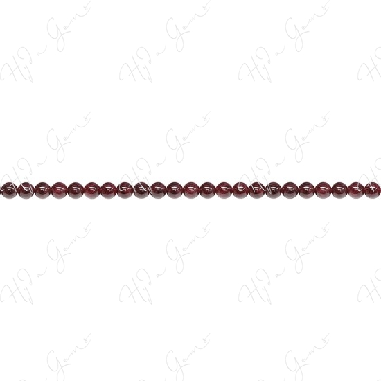 Garnet Round Beads (2A)