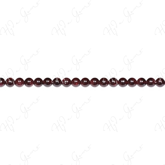 Garnet Round Beads (A)