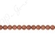 Gold Sand Stone Round Beads