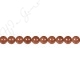 Gold Sand Stone Round Beads