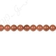 Gold Sand Stone Round Beads