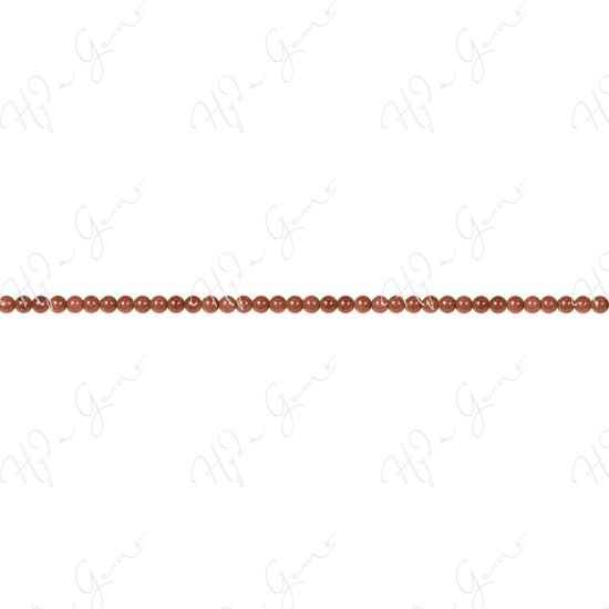 Gold Sand Stone Round Beads