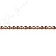 Hematine Copper Color Plated Round Beads