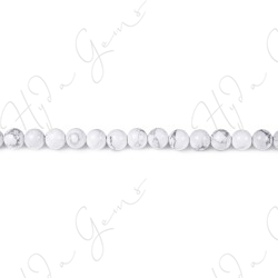 White Howlite Round Beads