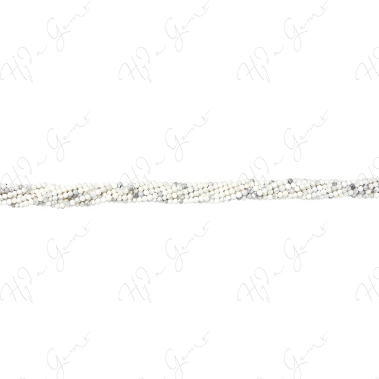 White Howlite Round Beads