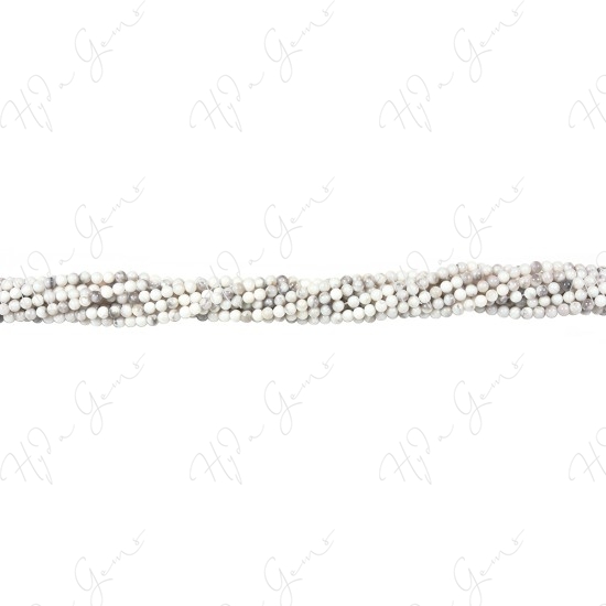 White Howlite Round Beads