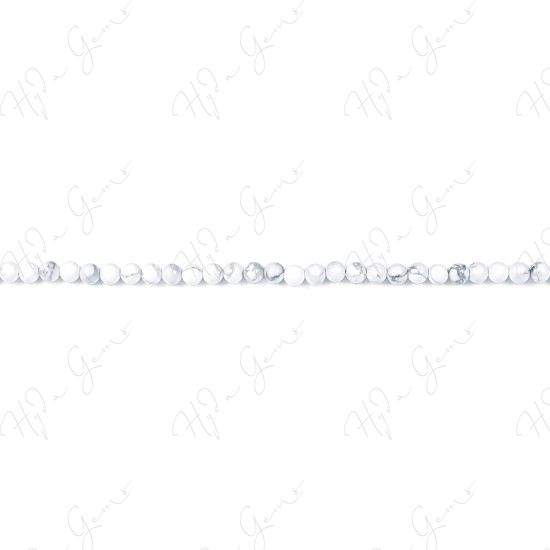 White Howlite Round Beads