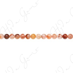 Red Hematoid Quartz Round Beads 