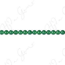 Green Agate Round Beads