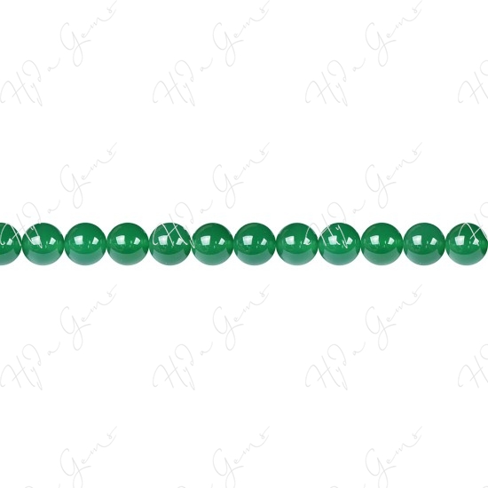 Green Agate Round Beads