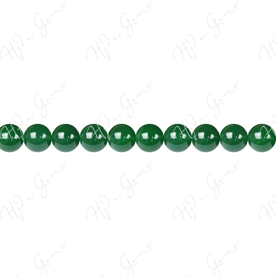 Green Agate Round Beads