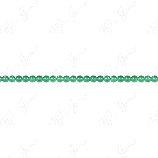 Green Agate Round Beads