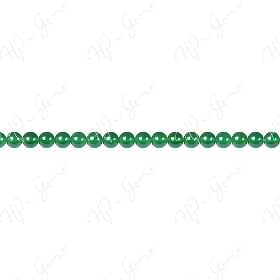 Green Agate Round Beads