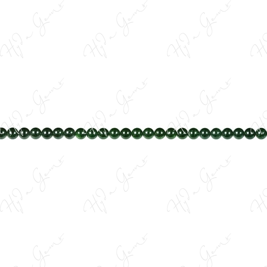 Green Sand Stone Round Beads