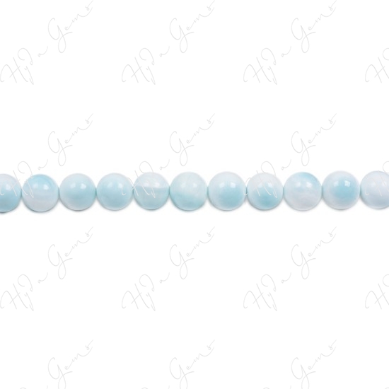 Larimar (Mongolian) Round Beads