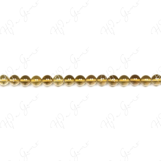 Lemon Quartz Round Beads