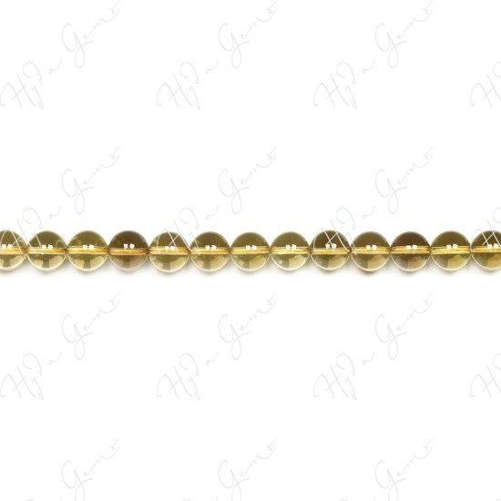 Lemon Quartz Round Beads