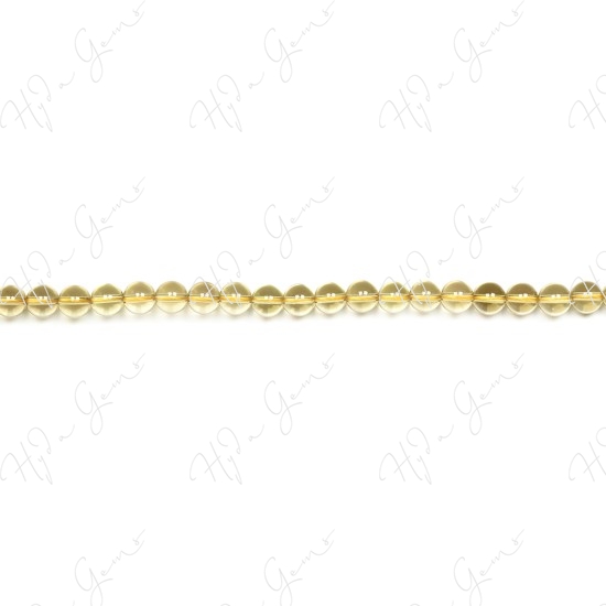 Lemon Quartz Round Beads