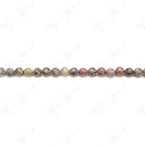 Leopard Skin Jasper Round Beads