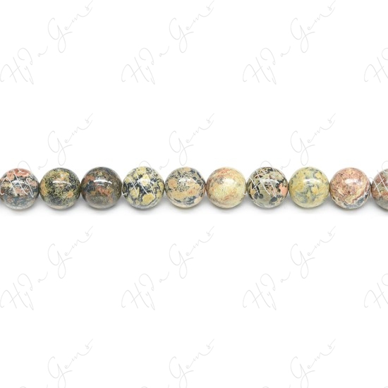 Leopard Skin Jasper Round Beads