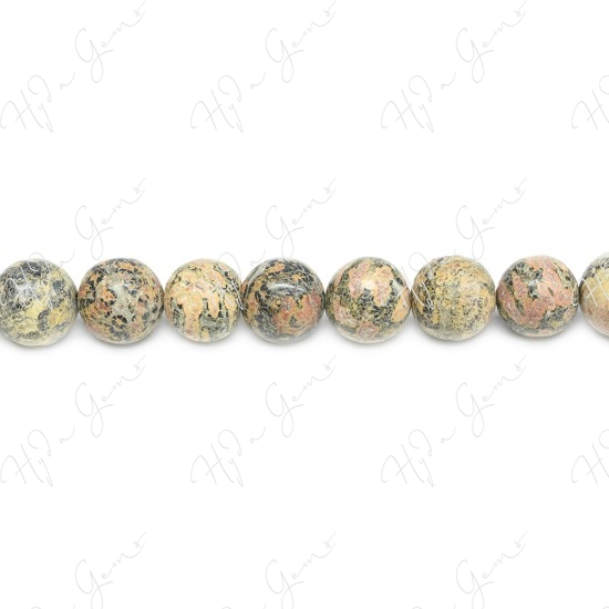 Leopard Skin Jasper Round Beads