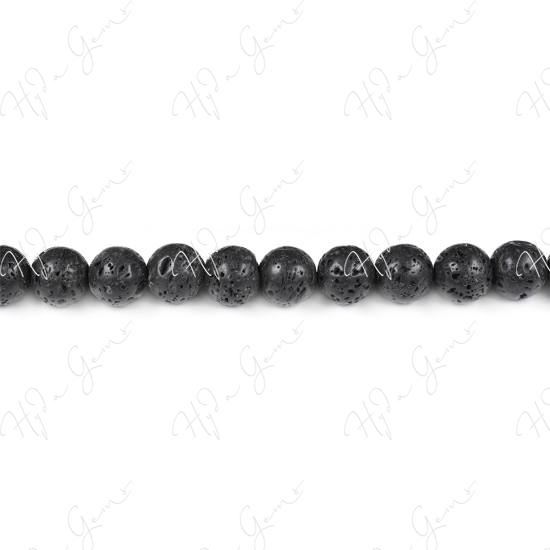 Lava Stone Round Beads