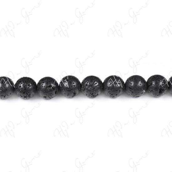 Lava Stone Round Beads